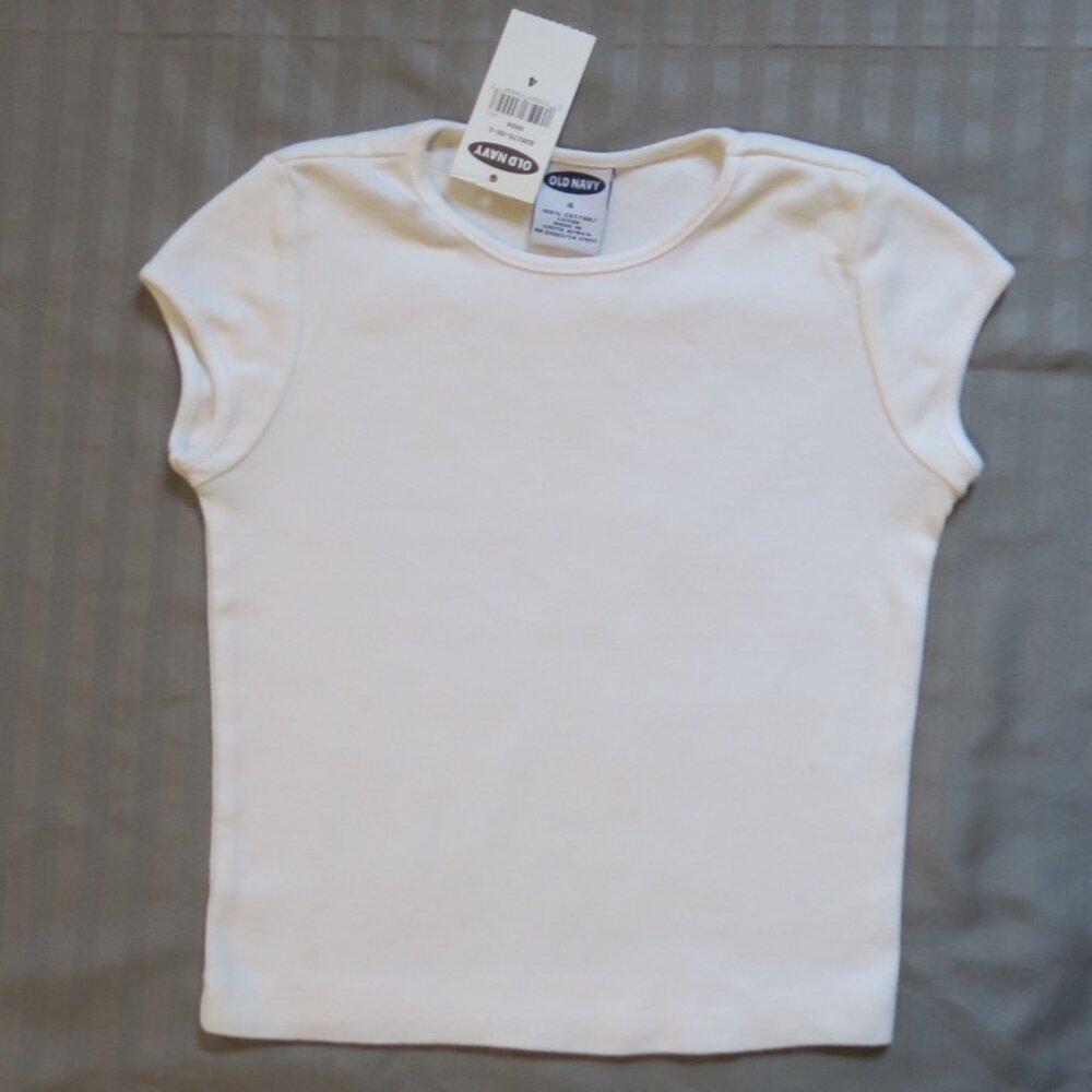 Old Navy Girls Shortsleeve T-Shirt  Size 4  NWT